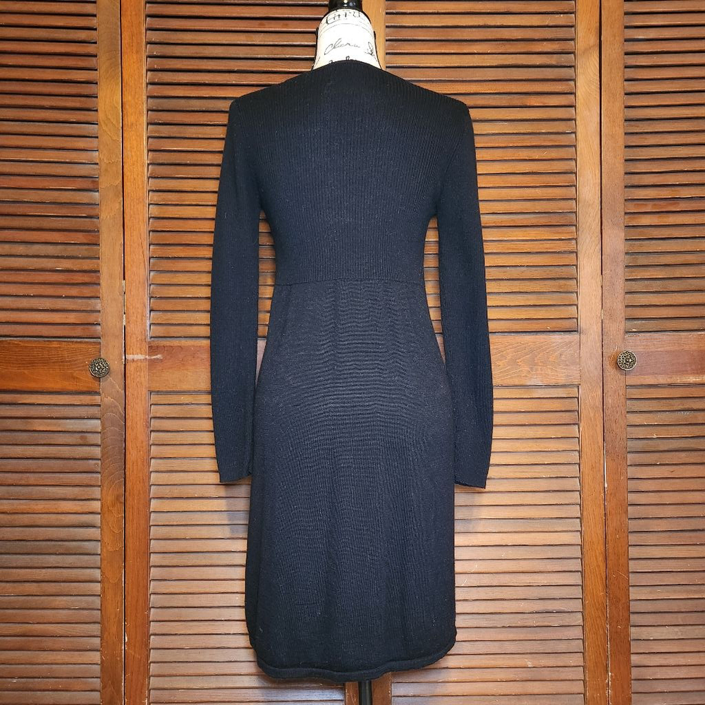 Boden Wool Scoop Neck Long Sleeve Mini Sweater Dress - Picture 2 of 11